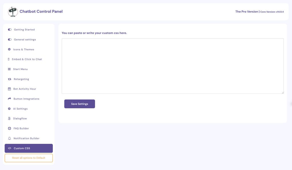 CUSTOM CSS - WPBot Pro Docs