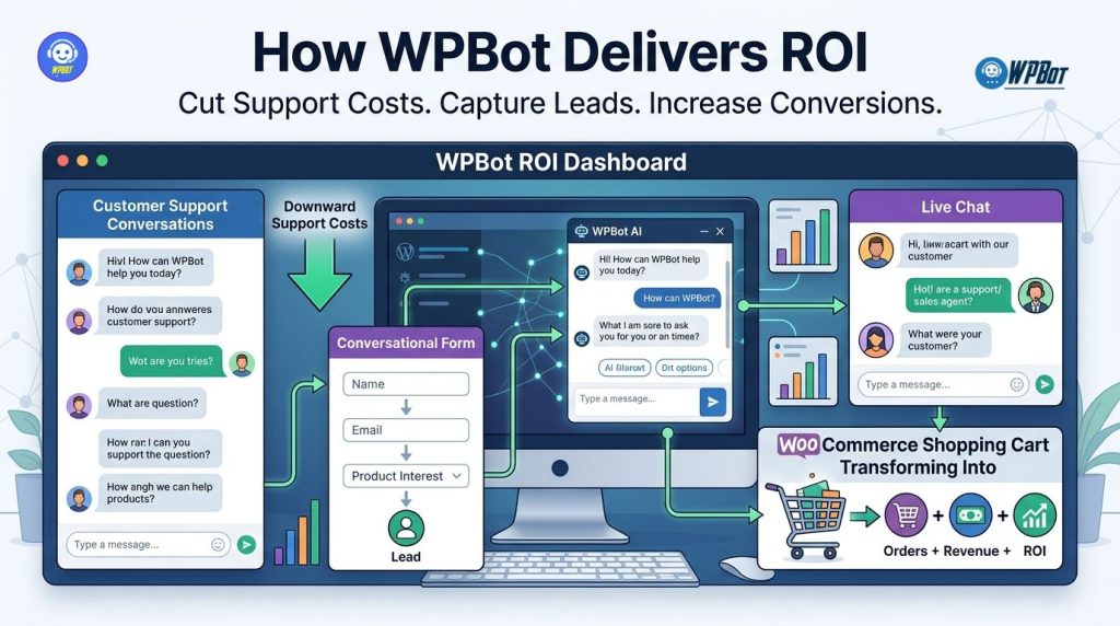 How WPBot Delivers ROI by Cutting Support Costs and Increasing Conversions