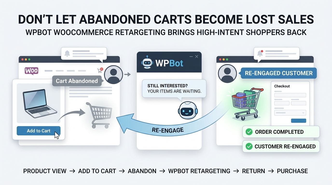 The 98% Problem: Why Most WordPress Visitors Leave Without Buying—and How WPBot Can Intervene