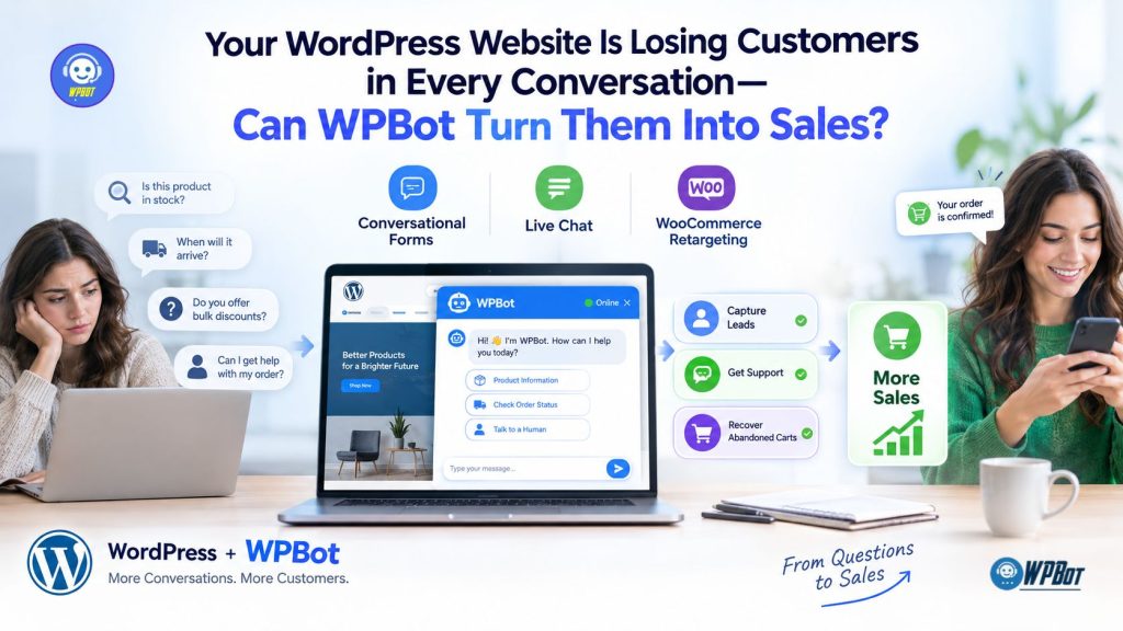 Your WordPress Website Is Losing Customers in Every Conversation—Can WPBot Turn Them Into Sales